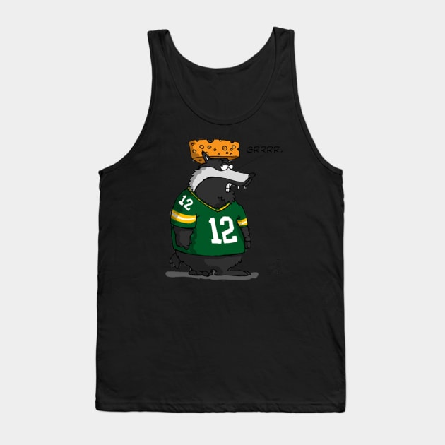Green Bay Badger Tank Top by MkeSpicer23